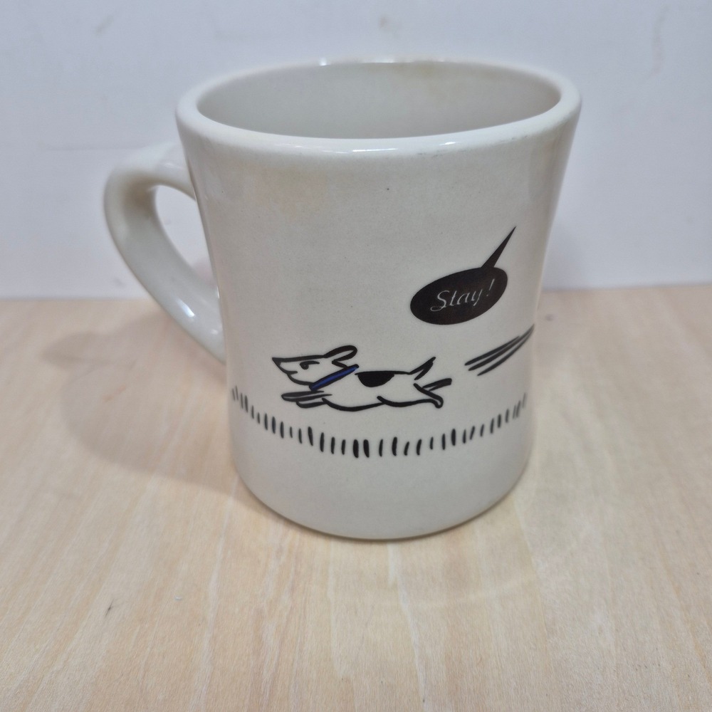 Bad Dog Original Brand Mug‎ Funny Dog Stay Coffee Cup White Ceramic
